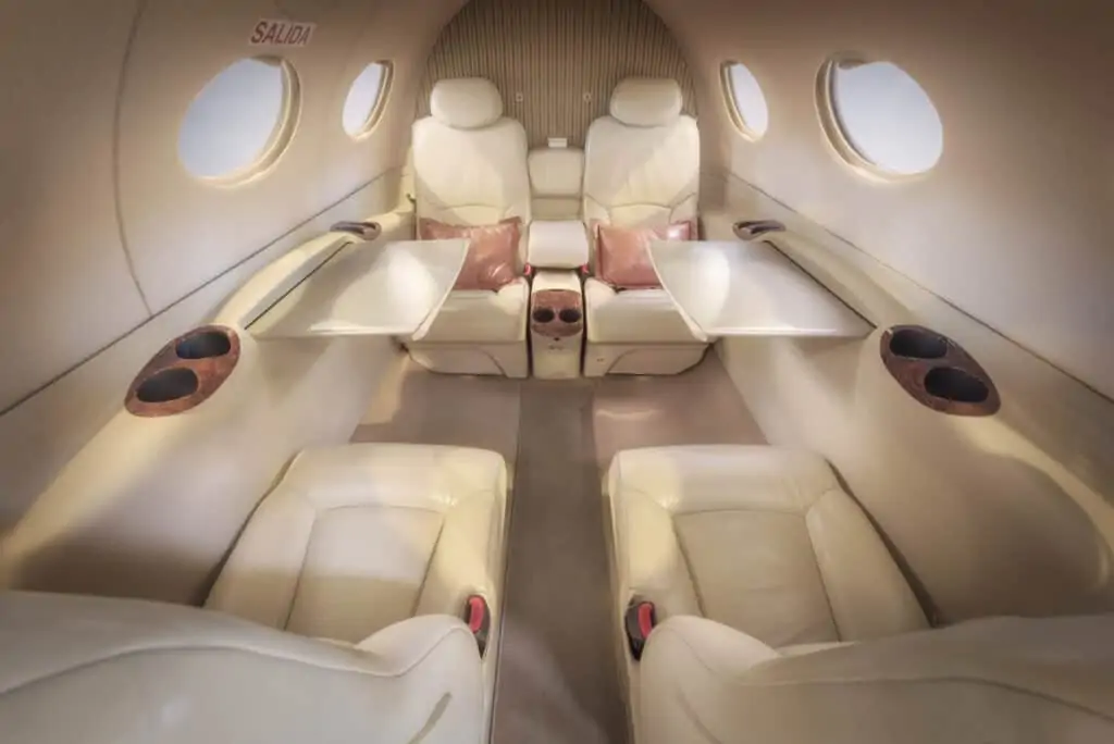 Heron-Aviation-charter-aircraf1t-from-spain-business-jet-interior